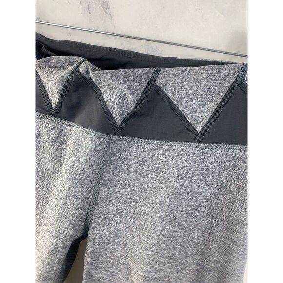 Lululemon Run Inspire Mesh Sz 8 Back Zipper Inseam Gray Legging Ankle Cropped - Picture 5 of 11